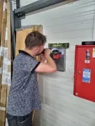 Pose de la borne de recharge Pose de la borne de recharge